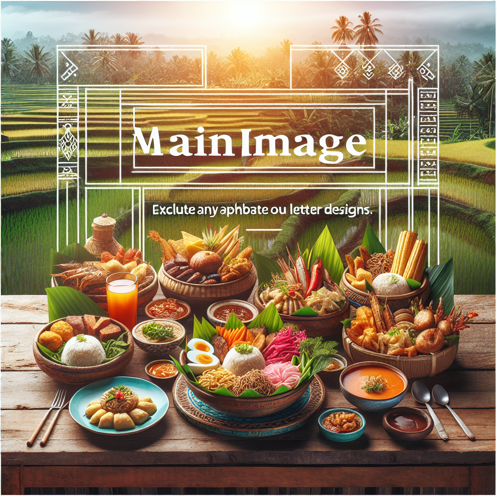 Panduan Kreatif Mewarnai Gambar Makanan Tradisional Indonesia yang